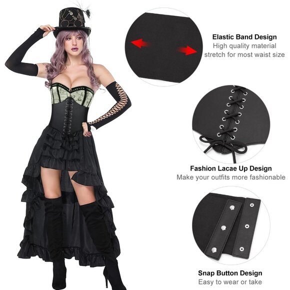 CORSET Belt for Women 01-black main image 5